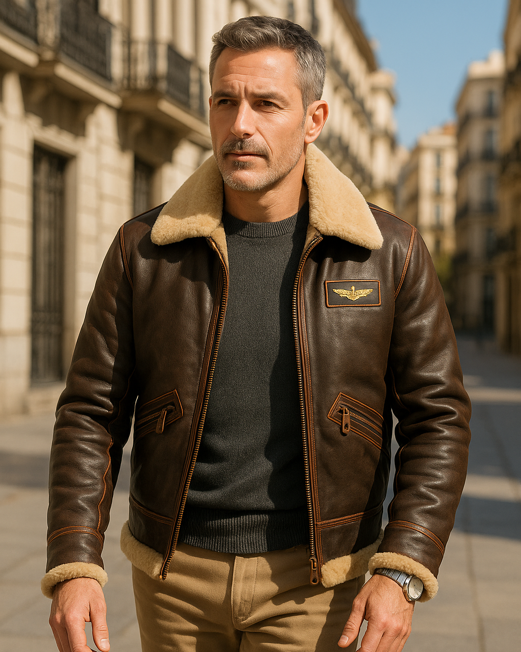 LÉON | Veste classique de pilote