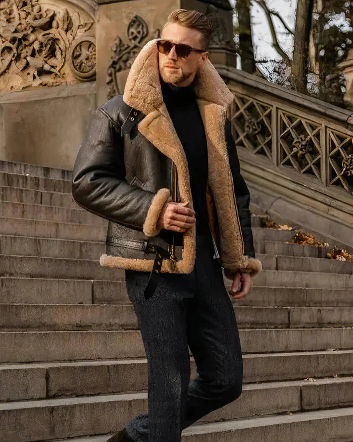 RÉMI | Veste en cuir matelassée.