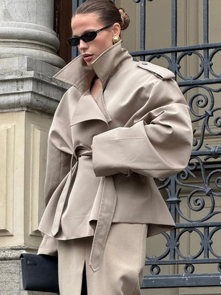 ANNA – Manteau Ceinturé Élégant