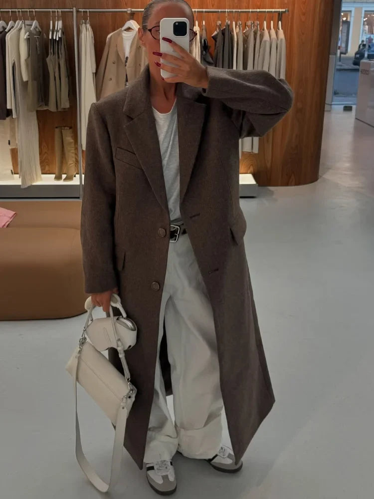 ELSA– Manteau Café Chic