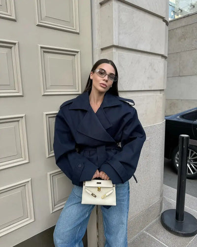 ANNA – Manteau Ceinturé Élégant