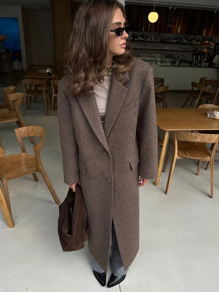 ELSA– Manteau Café Chic