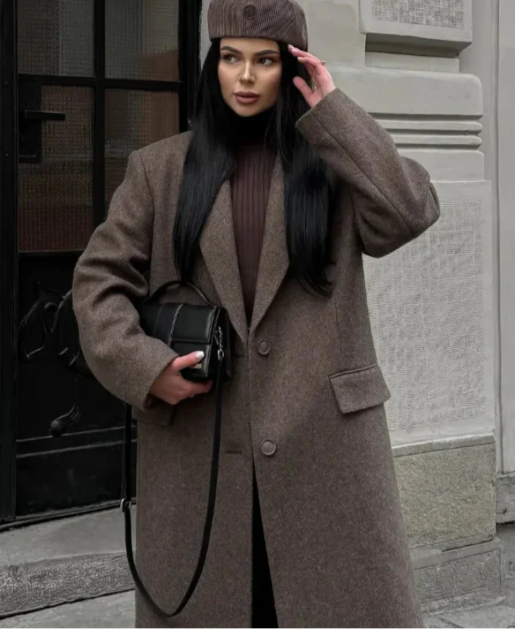 ELSA– Manteau Café Chic