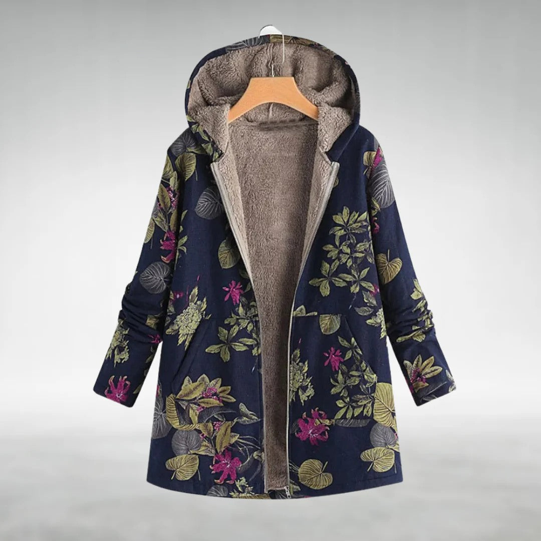 INÈS – Veste Polaire Élégante à Motif Floral